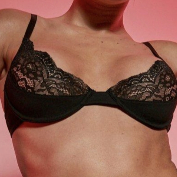 NWT - Boohoo VALENTINES HALF CUP UNDERWIRE BRA 34D - Picture 2 of 8